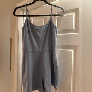 Lavender color workout one piece.
